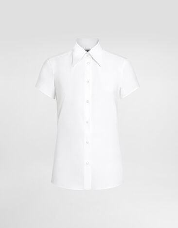 Dolce & Gabbana Poplin shirt White F5T77TFUEFM