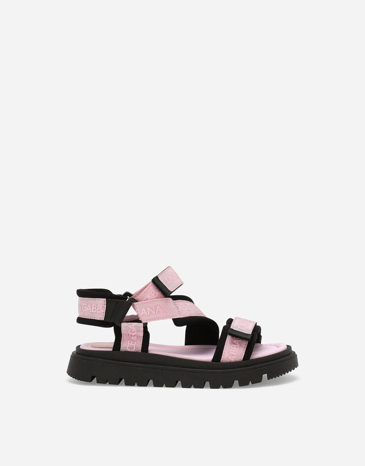 Dolce & Gabbana Sandalen aus Grosgrain Rosa DA5205AB028