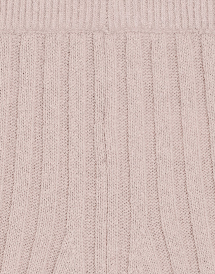 Dolce & Gabbana Ribbed knit trousers Pink L5KP0AJDVCW