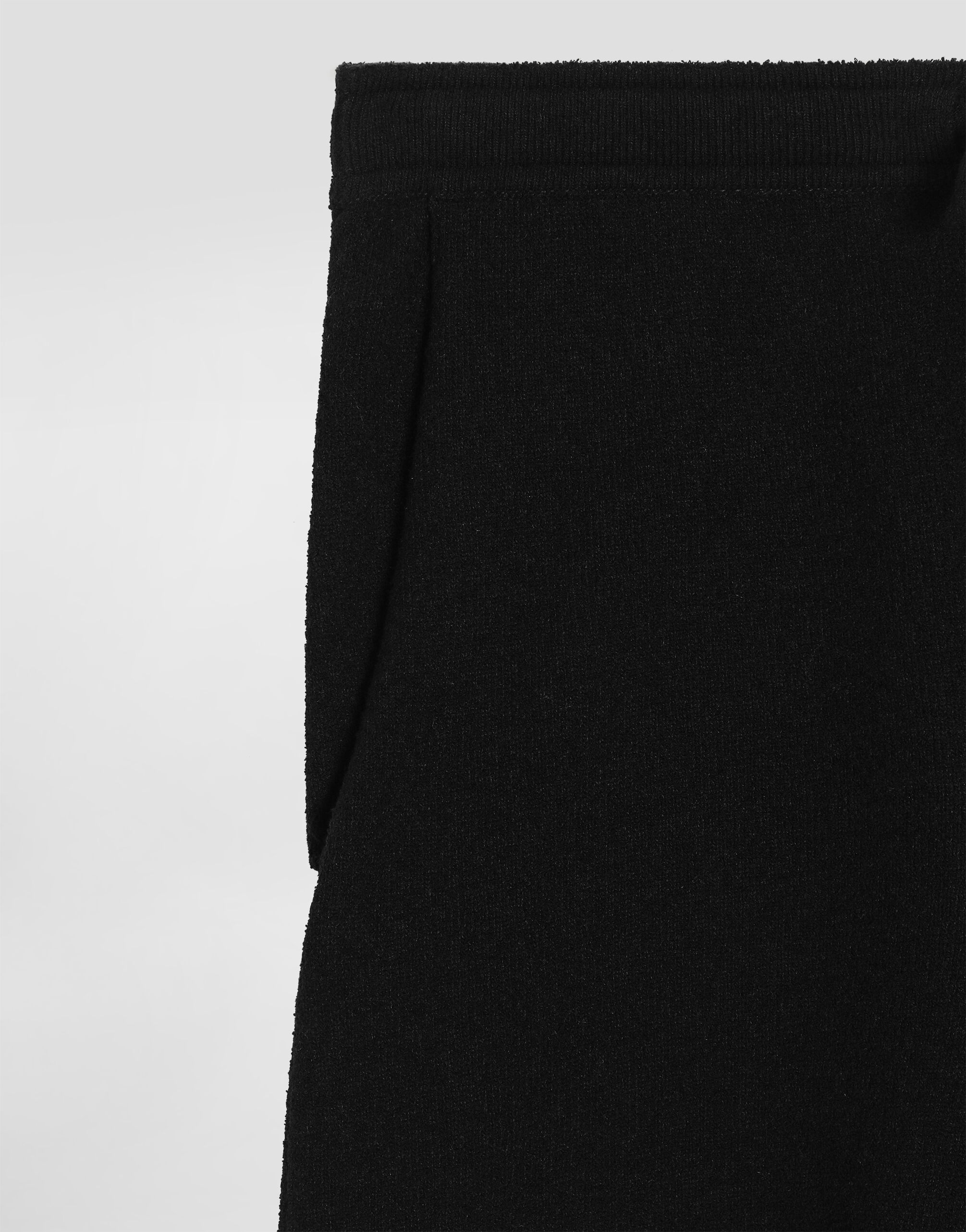Blackのメンズ スムース ニット ショートパンツ | Dolce&Gabbana®
