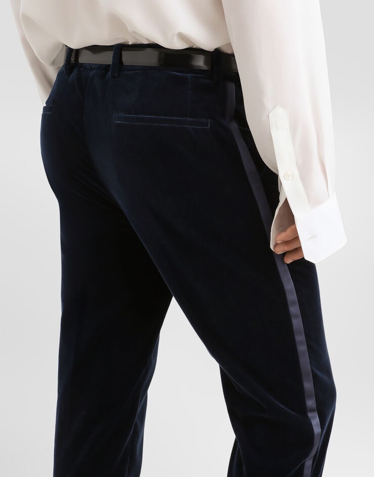 Dolce & Gabbana Velvet trousers Dolce & Gabbana Velvet trousers Blue GP25TTFUVG7