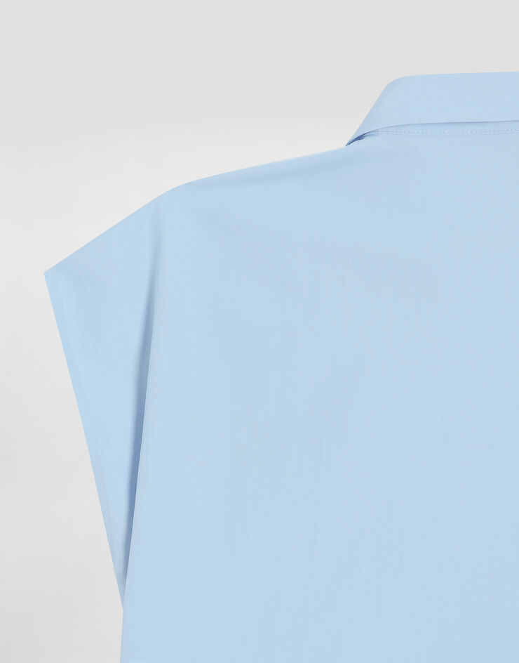 Dolce & Gabbana Cotton poplin shirt Azure L56S34FU5Y4