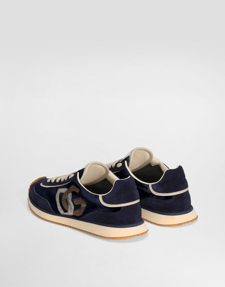 Dolce & Gabbana Mixed-material DG Cushion sneakers Blue CK2288A6N32