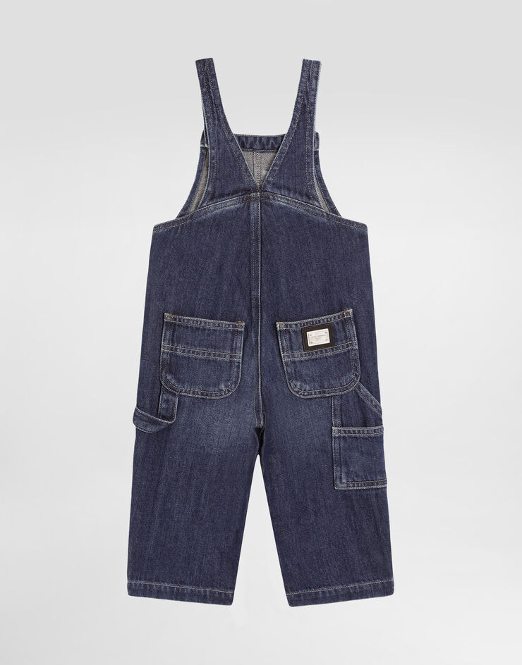 Dolce & Gabbana Washed denim dungarees Multicolor L15P26LDD77