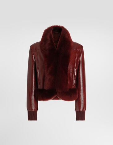 Dolce & Gabbana Lambskin jacket Bordeaux F2JBZLHUPCX