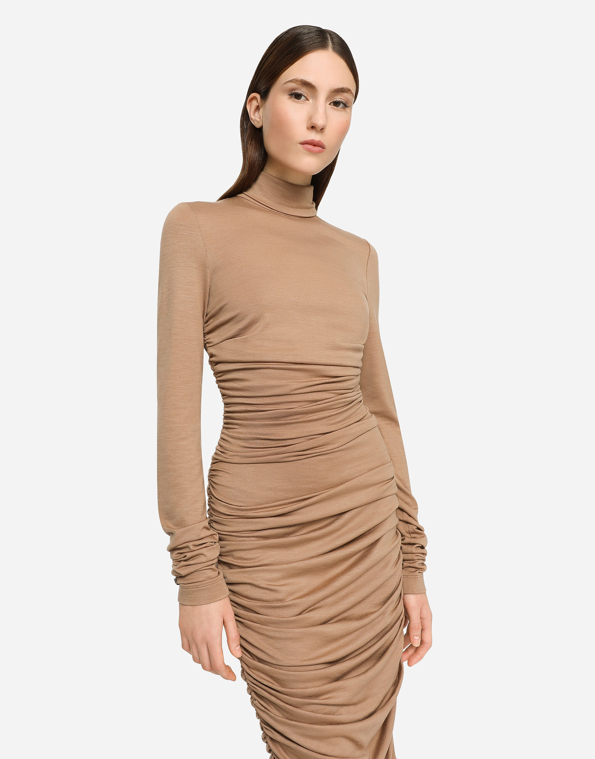 Calf length bodycon dress sale