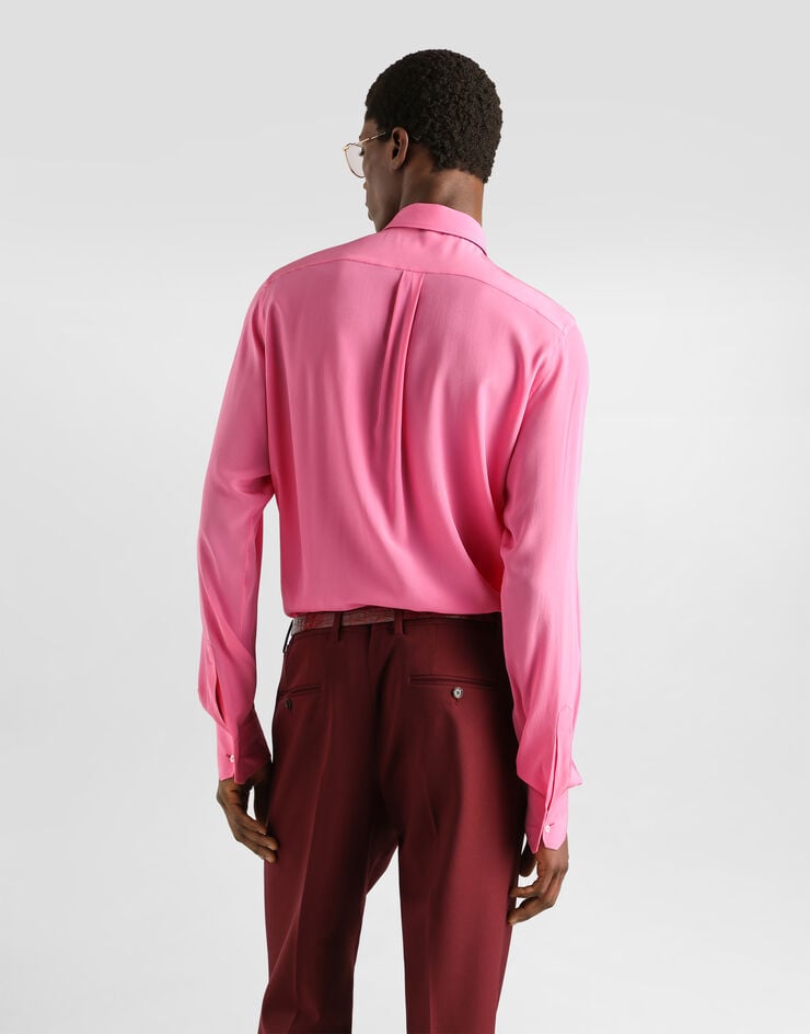 Dolce & Gabbana Crêpe de chine martini shirt Dolce & Gabbana Crêpe de chine martini shirt G5ML1TFU1P8