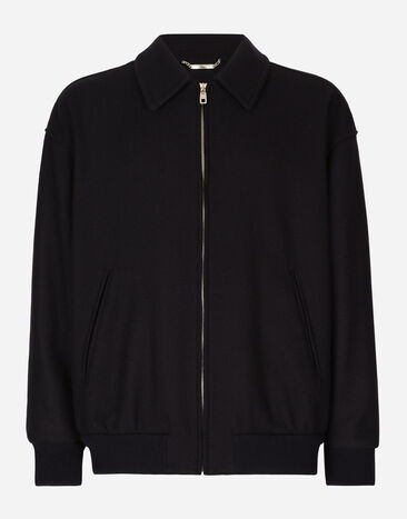 Dolce & Gabbana Wool-blend bomber jacket Brown G9BEILHULT3