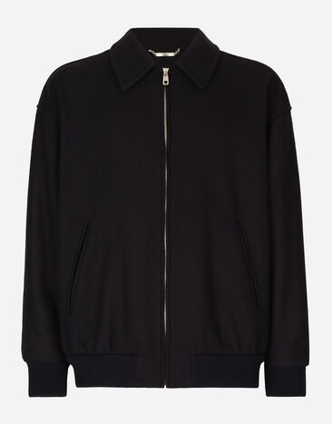 Dolce & Gabbana Wool-blend bomber jacket White G2QS6TFR4A4