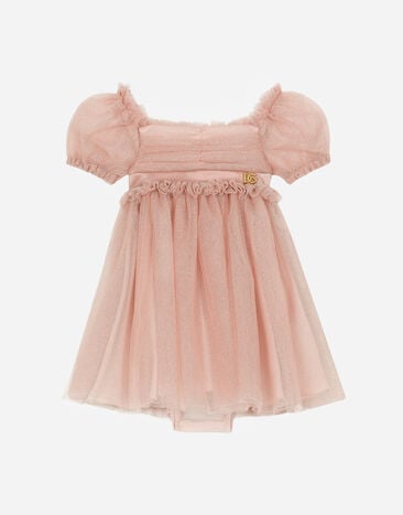 DolceGabbanaSpa Dress with tulle bloomers White L2JM6XG7J6Y