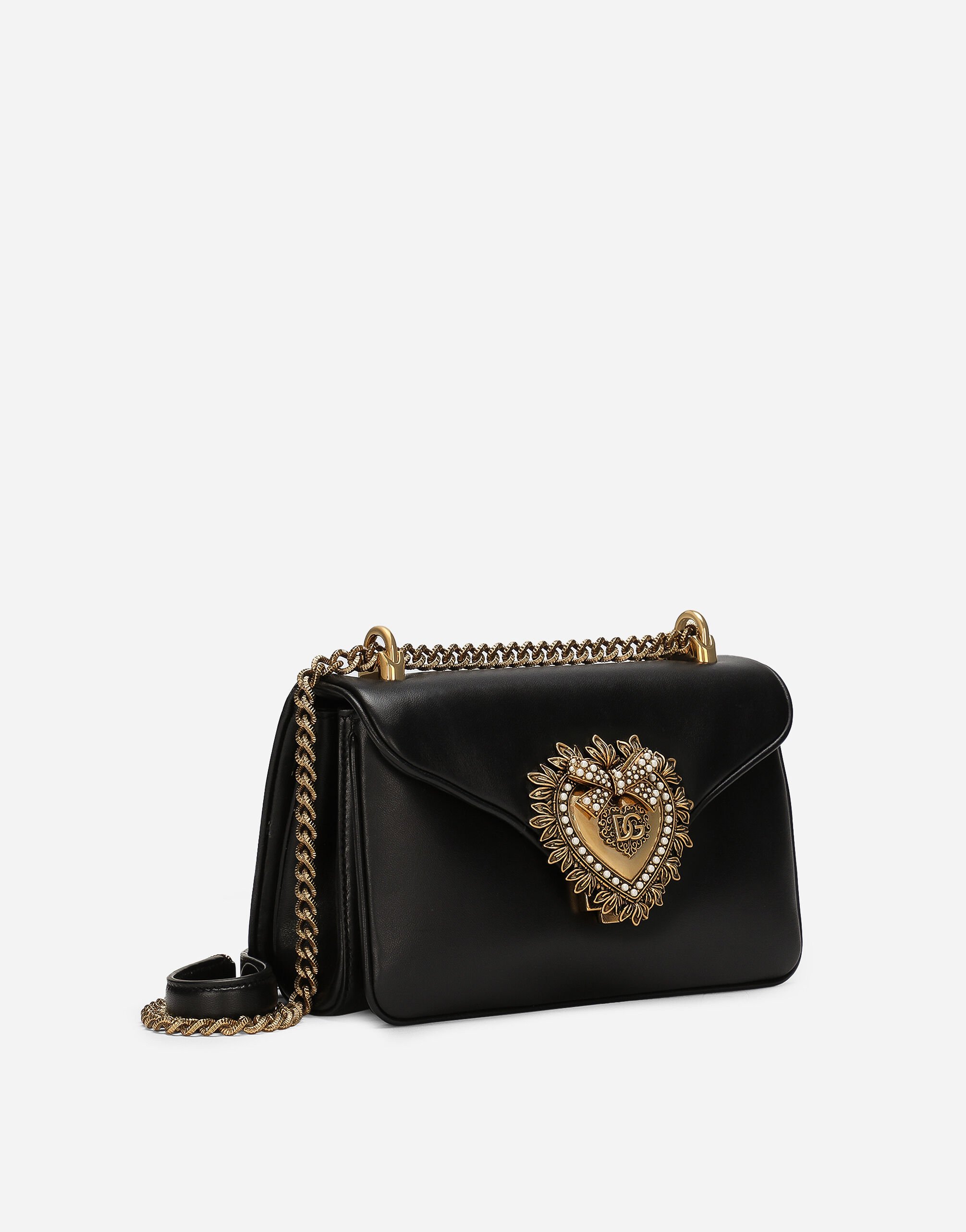Dolce and gabbana black purse clearance