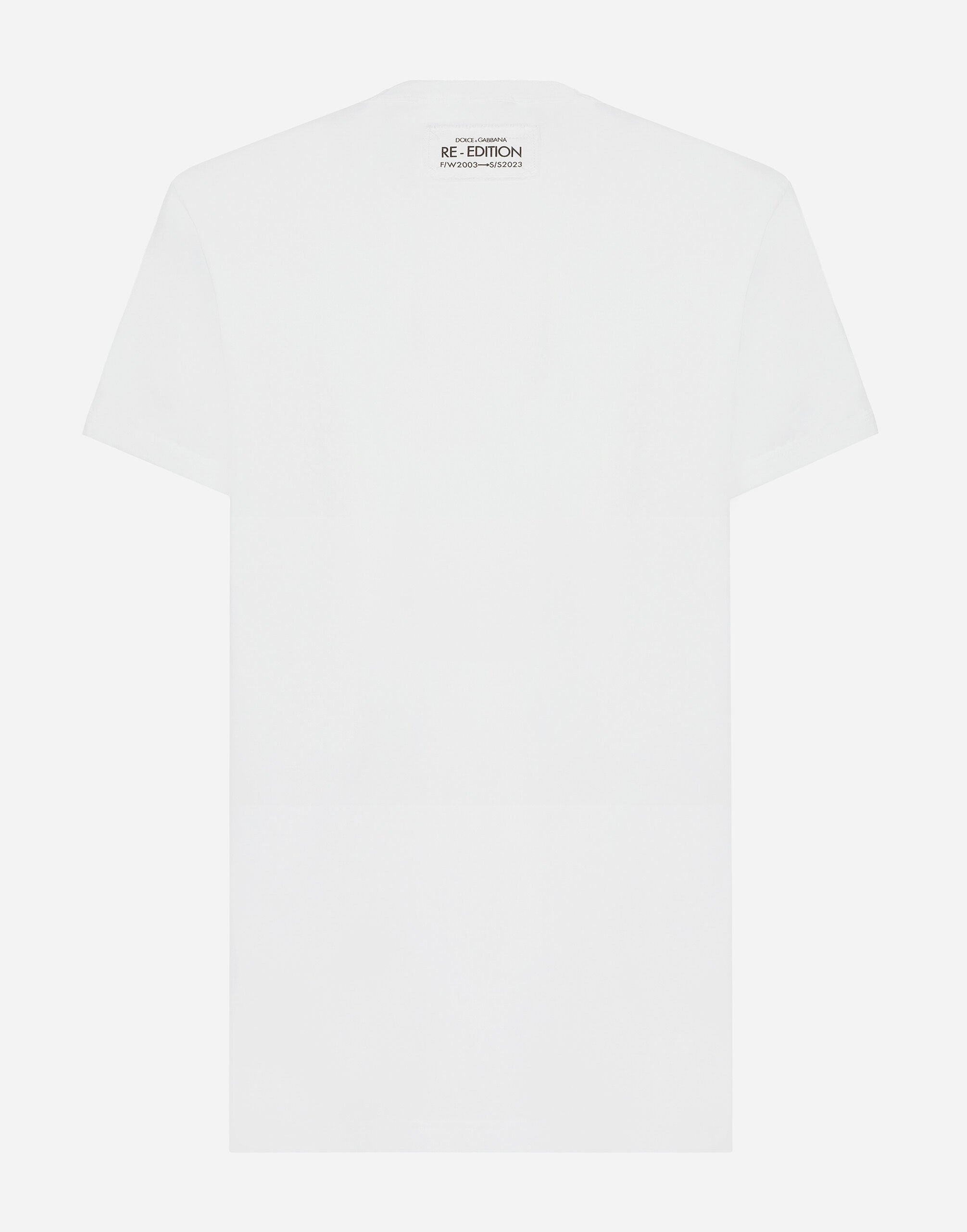【Dolce & Gabbana】DGパッチ付きコットンラウンドネックTシャツ Dolce & Gabbana】DGパッチ付きコットンラウンドネックTシャツ
