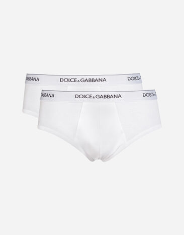 Dolce & Gabbana Stretch cotton Brando briefs two-pack Print G031TTHI1SV