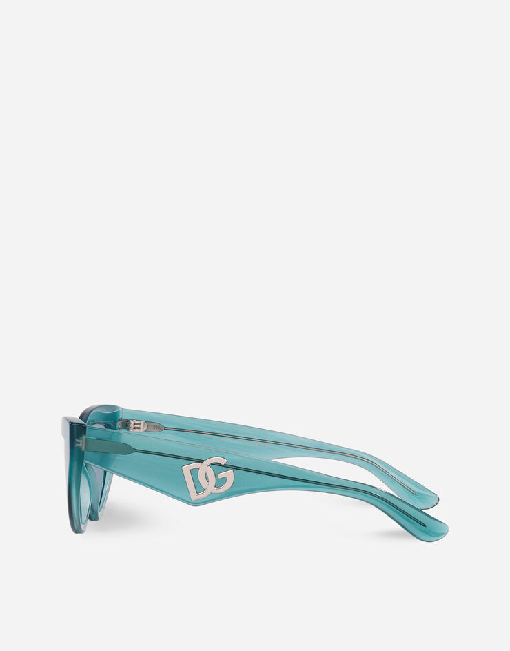 Dolce & Gabbana DG Crossed Sunglasses Fleur azure VG4439VP6E3