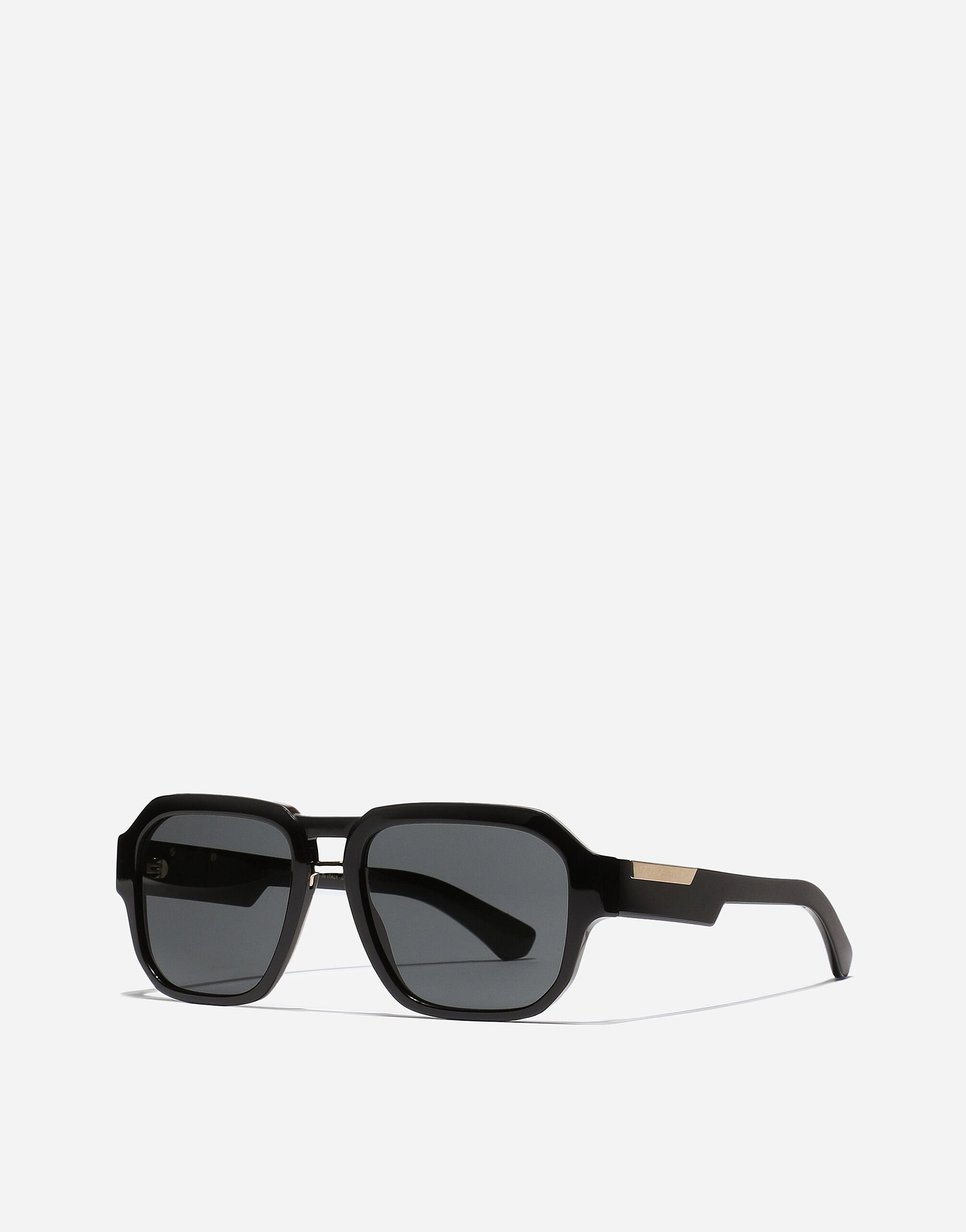 Mirror logo sunglasses in Black for Men Dolce Gabbana