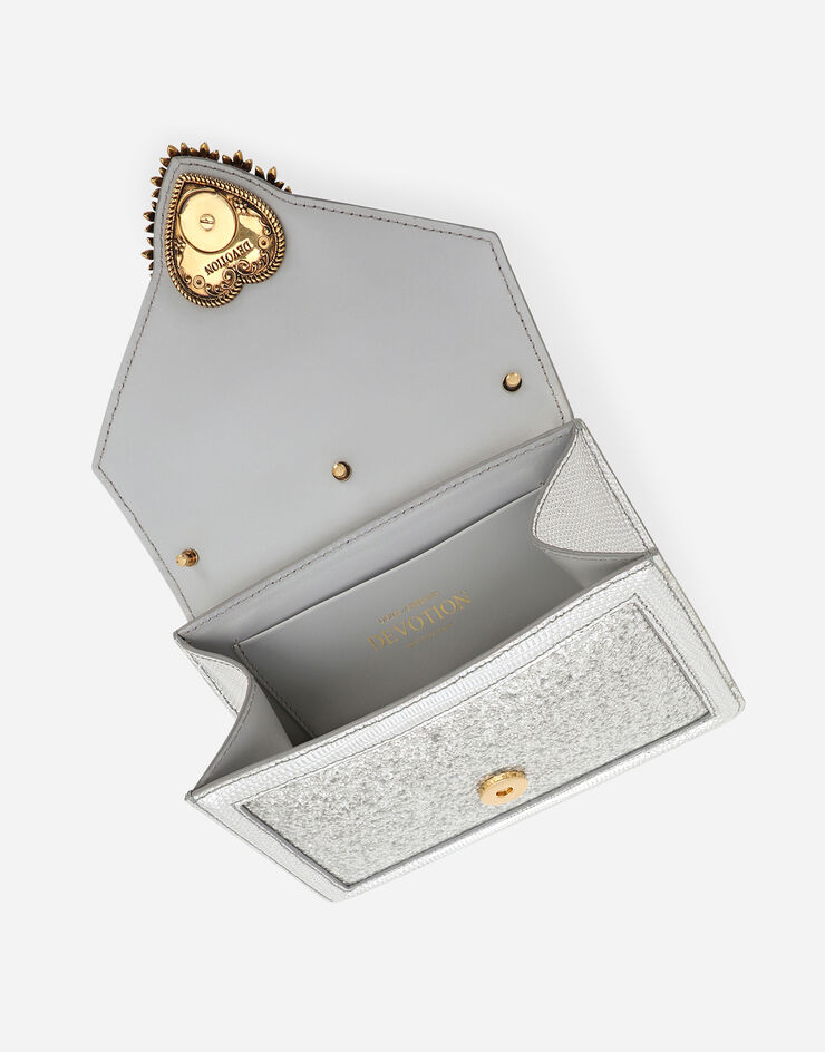 Dolce&Gabbana Sac à anse supérieure Devotion petit format Argent BB6711AN586