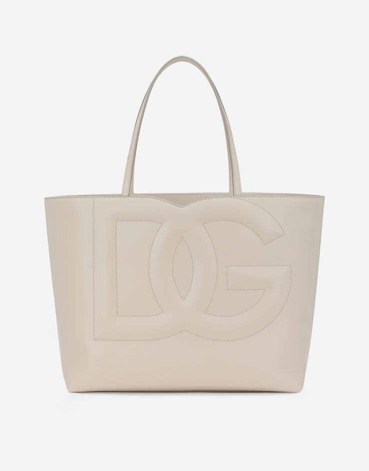 Dolce & Gabbana Bolso shopper DG Logo mediano Beige BB7338AW576