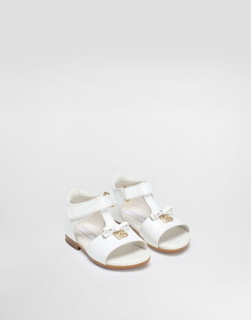 Dolce & Gabbana Patent leather sandals White D20082A1328