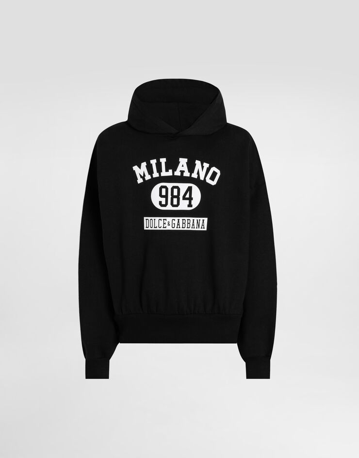 Dolce & Gabbana Jersey hoodie with print Dolce & Gabbana Jersey hoodie with print Black G9BJGTG7PLP