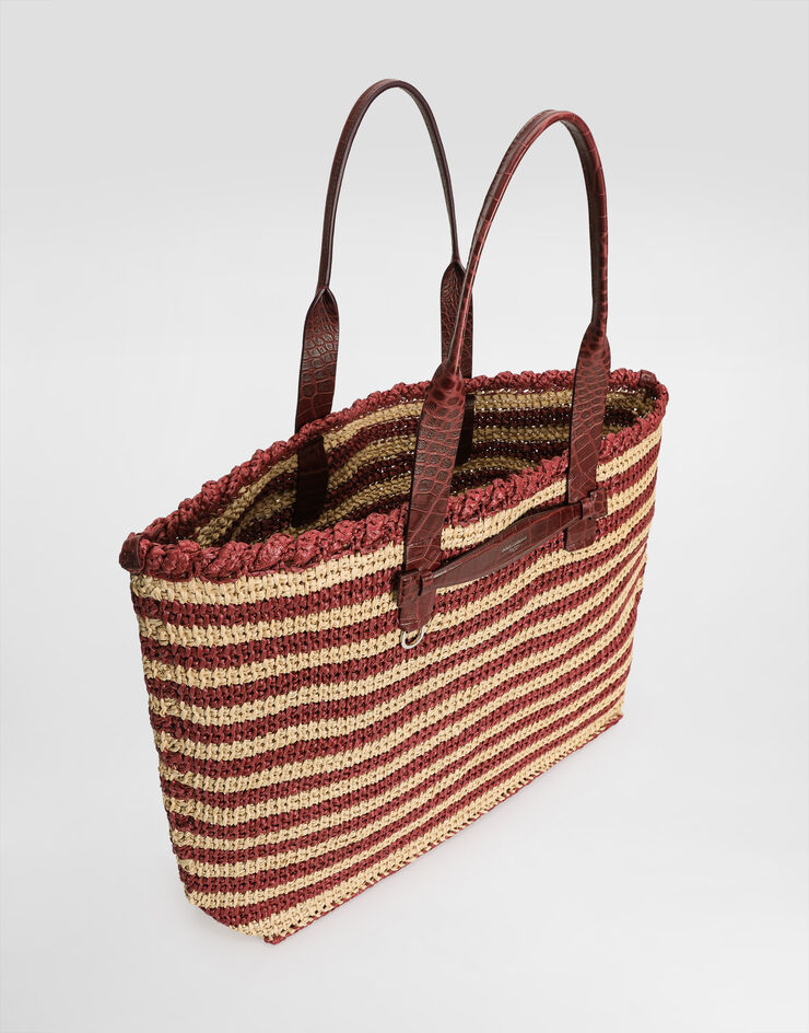 Dolce & Gabbana Bolso shopper de rafia Multicolor BM2453A9U63
