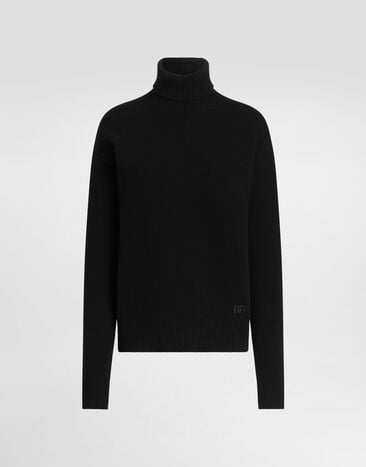 Dolce & Gabbana Wool turtleneck pullover Black FXW85ZJDVGL