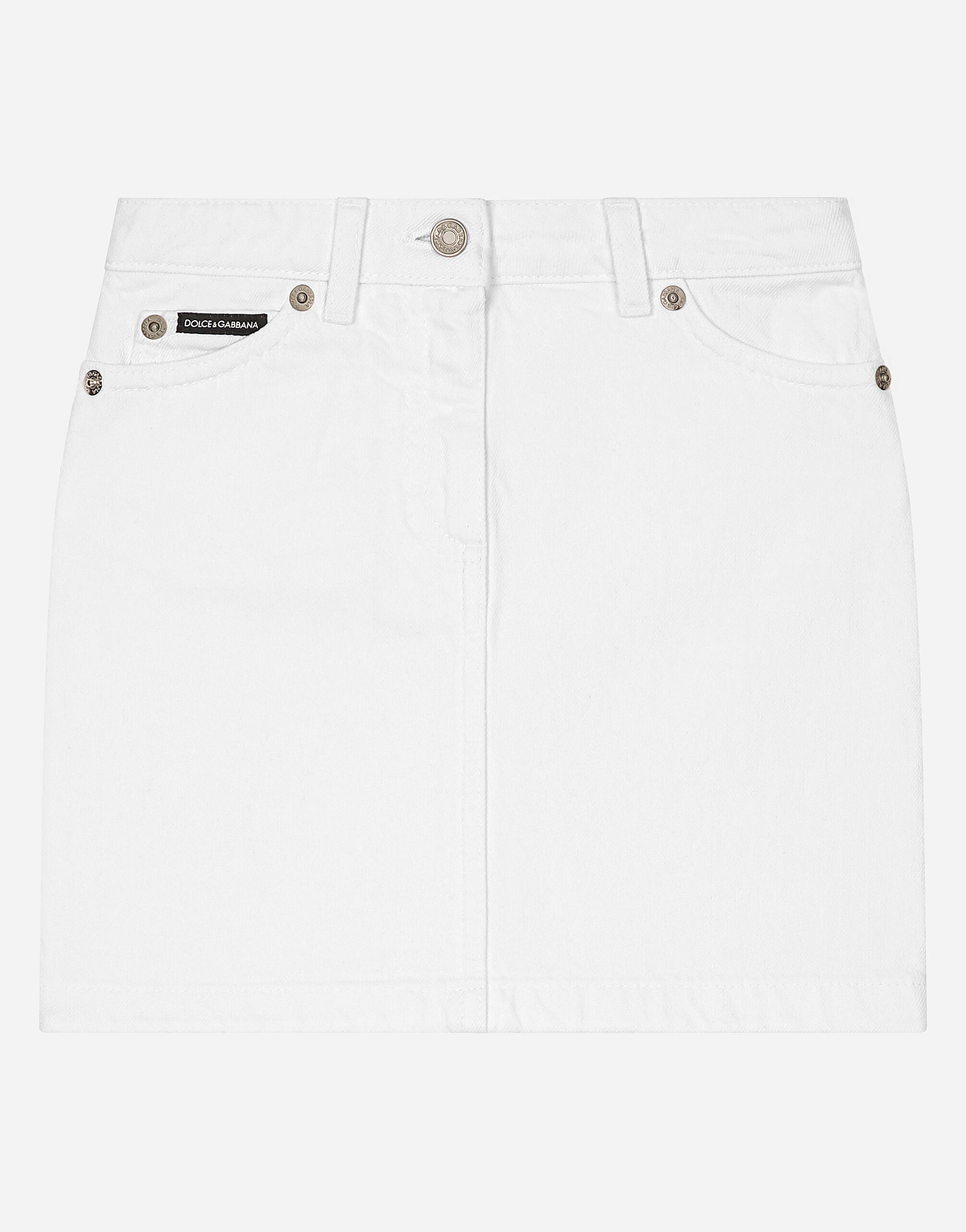 ブルーのガールズ 5-pocket denim miniskirt | Dolce&Gabbana®