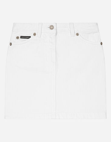 Dolce & Gabbana 5-pocket denim miniskirt Blue L55I03LDC32