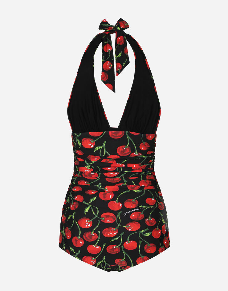 Dolce & Gabbana Cherry-print one-piece swimsuit Multicolor O9A06JFSG6D