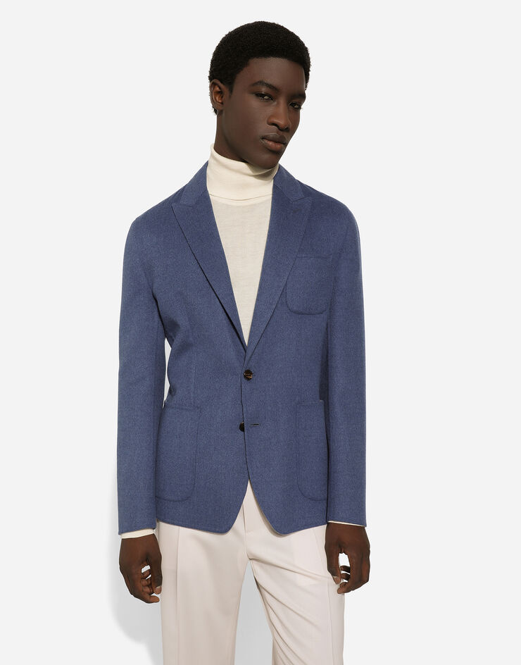 Dolce & Gabbana Single-breasted wool Portofino-fit jacket Blue G2NS9TGH509