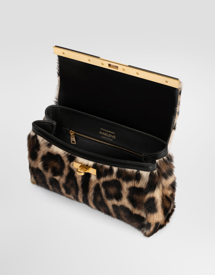 Dolce & Gabbana Marlene handbag in leo kid leather Multicolor BB7931A0600