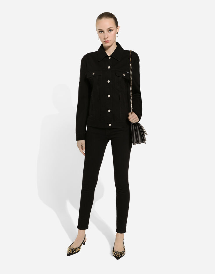Dolce & Gabbana Vaqueros skinny Audrey en denim de algodón Multicolor FTC67DG8LV2