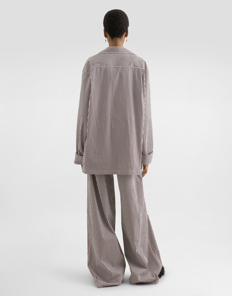 Dolce & Gabbana Ribbed tank top Azure F8W45TFU7AV