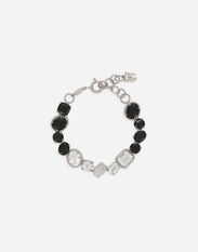 Dolce & Gabbana Anna bracelet in white gold 18kt with spinel and topazes White WBQD1GWPAVE