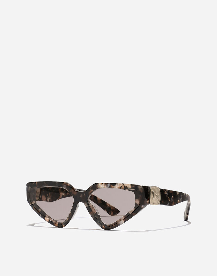 Dolce & Gabbana 「DGプレシャス」 サングラス ブラウンマザーオブパール加工ハヴァナ VG446AVP87N