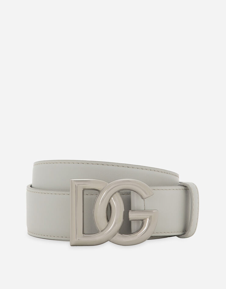 Dolce & Gabbana Ремень с логотипом DG серый BC4693AQ765