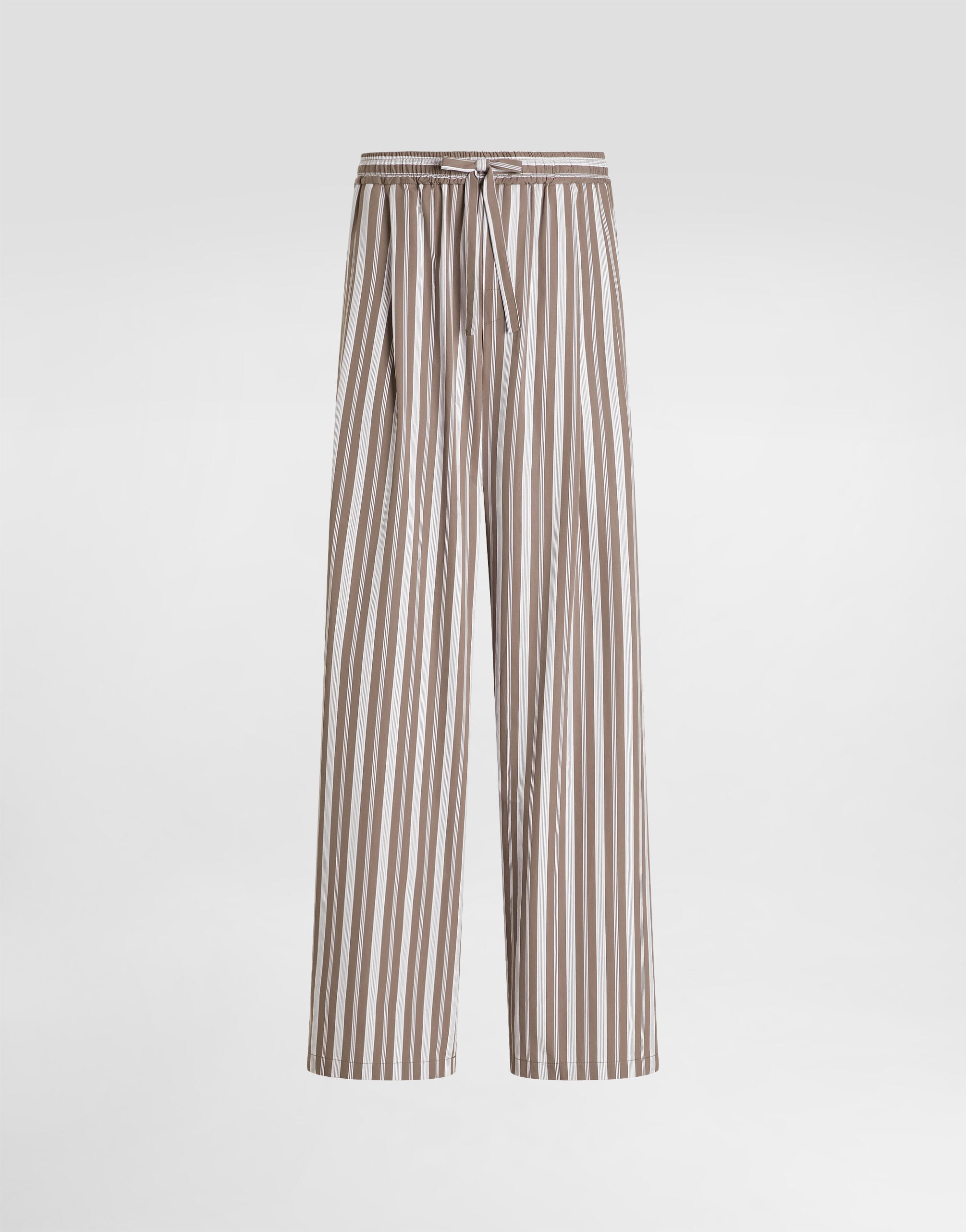 DOLCE & GABBANA ハイビズ　ズボン Striped poplin vanity trousers in Multicolor for Men | Dolce&Gabbana®