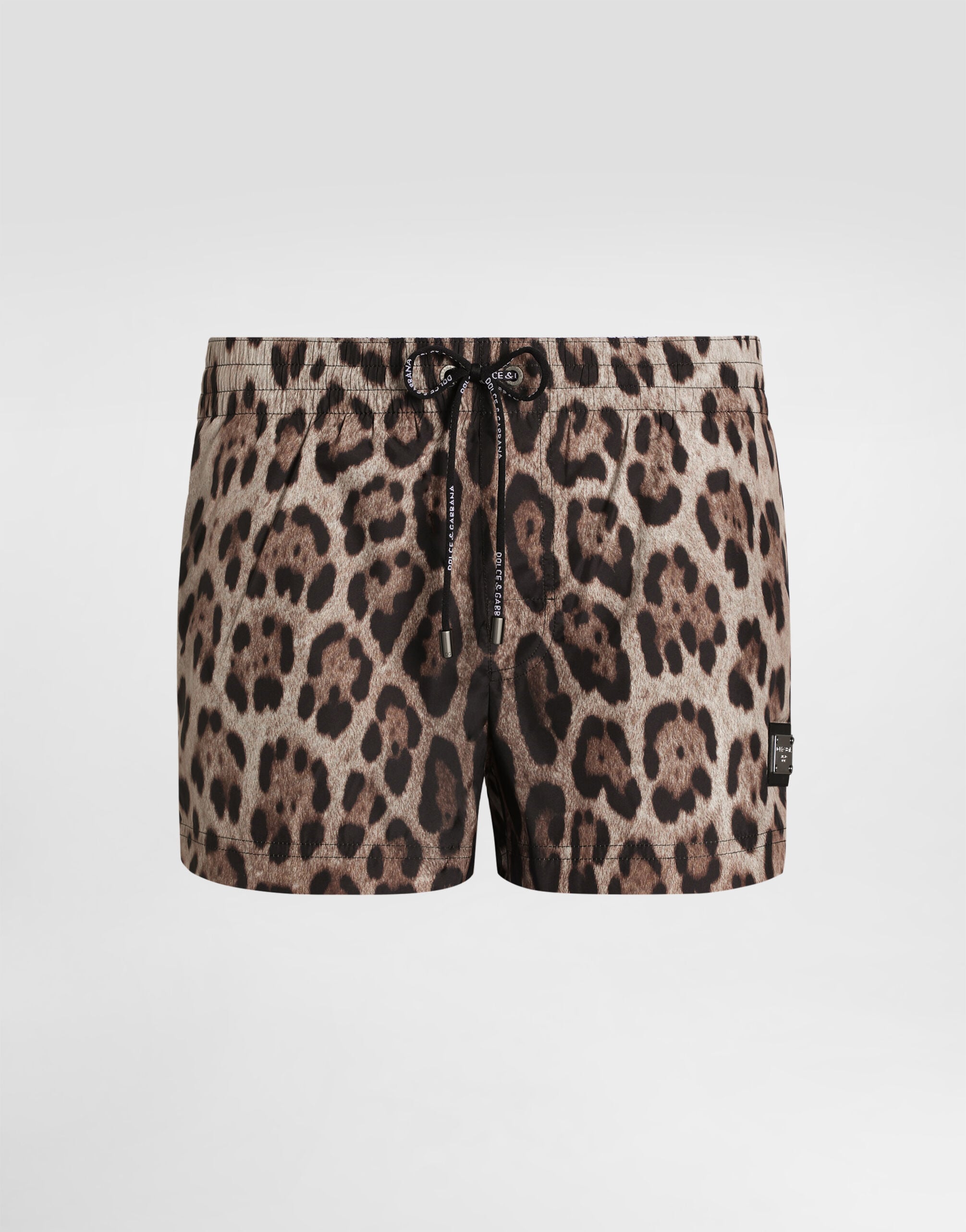 Dolce & Gabbana 動物柄　水着　メンズ　swim パンツ Short swim trunks with leopard print in Animal Print for Men