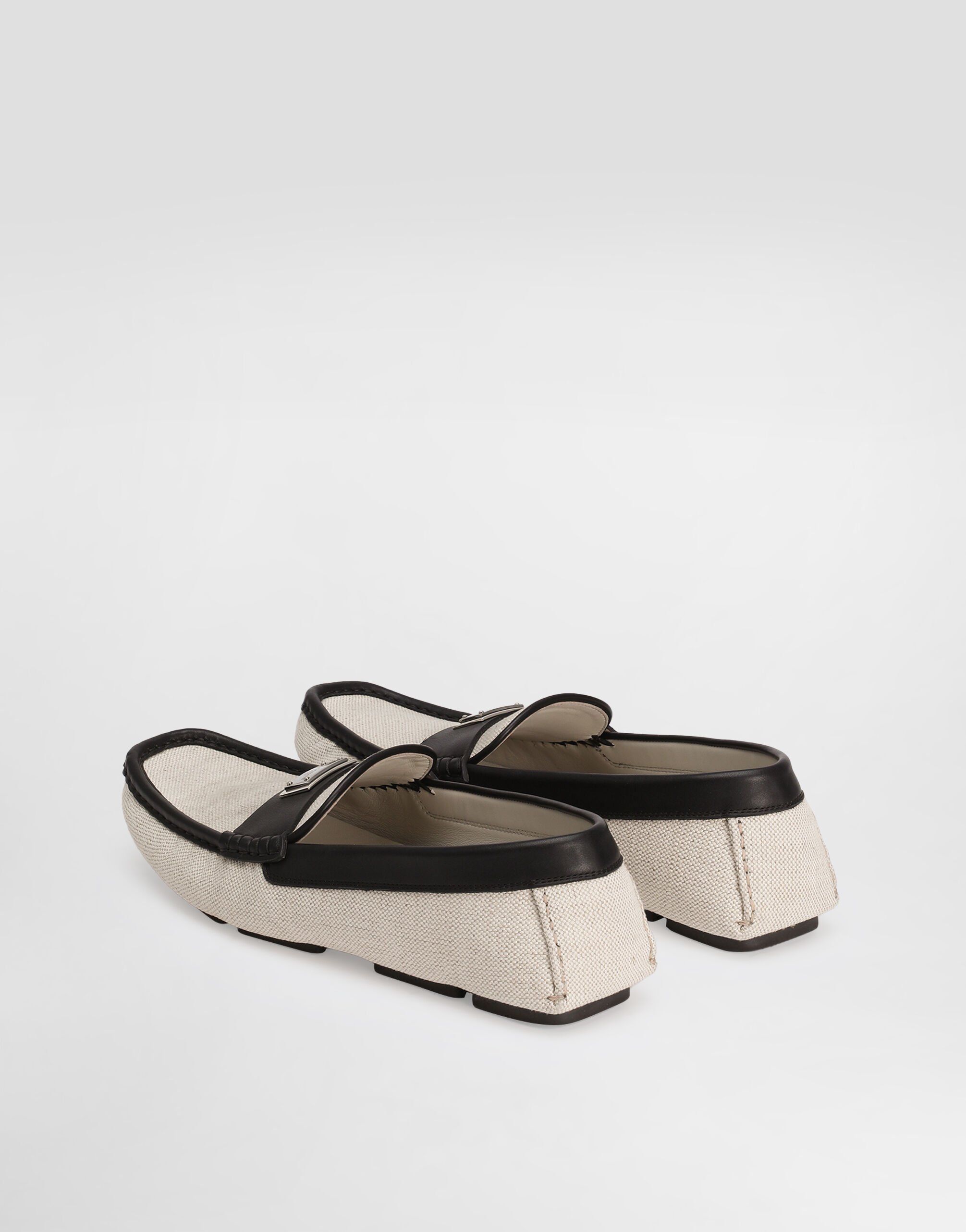 靴 DOLCE & GABBANA loafer DG driver salt&pepper slipper in Multicolor for Men