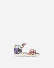 Dolce&Gabbana Printed nappa leather sandals Multicolor DN0143AD466