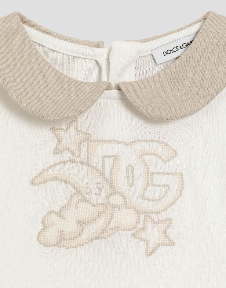 Dolce & Gabbana Set de regalo de 3 piezas de punto con estampado de lunas y estrellas Multicolor L1JOAIG7O1K
