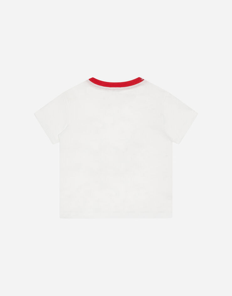 Dolce & Gabbana Jersey t-shirt with lobster print CREAM L1JT8EG7VQA