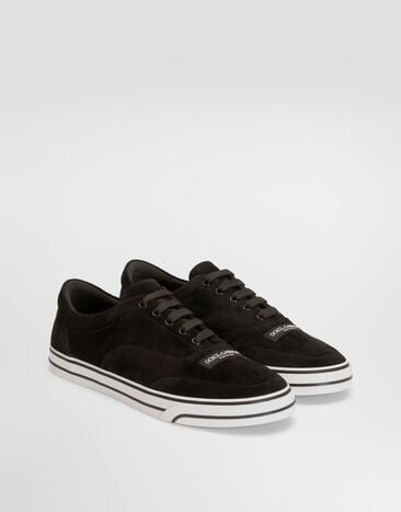 Dolce & Gabbana Zapatillas DG Sailing en serraje Black CS2399A0836