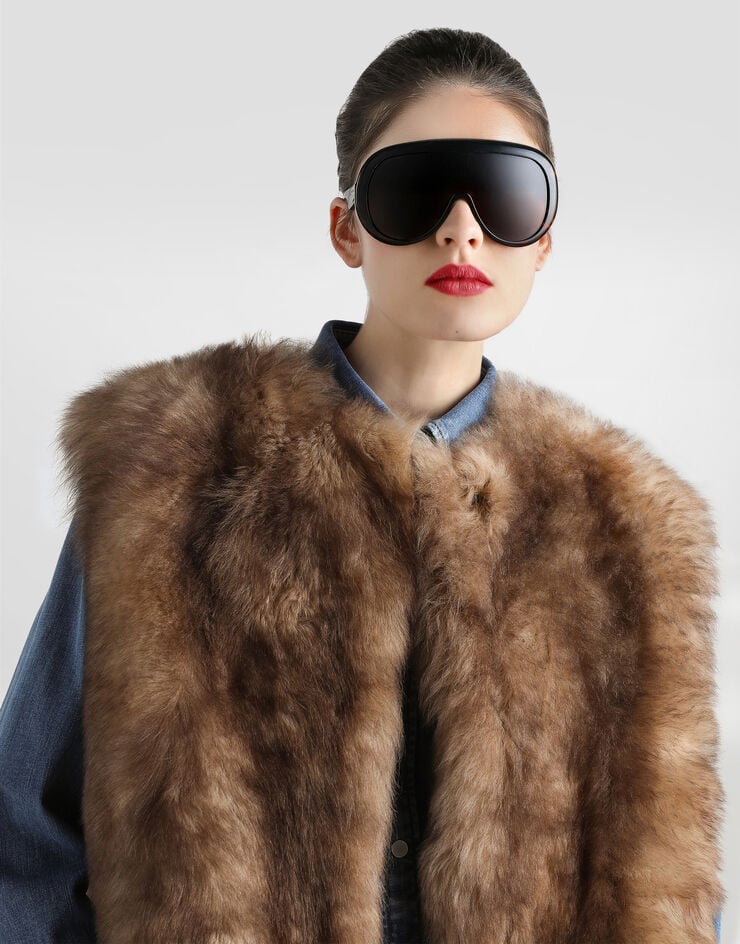 Dolce & Gabbana Fur vest Multicolor F0W6LFFUP98