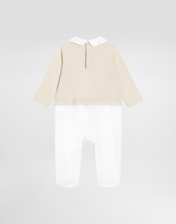 Dolce & Gabbana 3-piece jersey gift set with print Multicolor L1JO7ZG7PTY