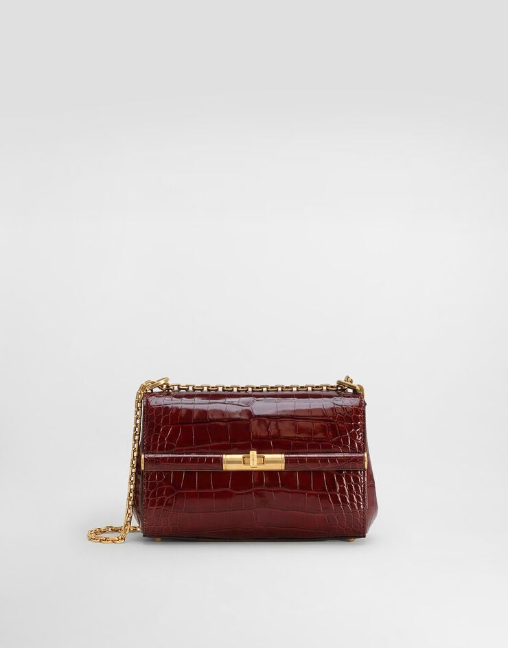 Dolce & Gabbana Marlene city mini bag in polished alligator Dolce & Gabbana Marlene city mini bag in polished alligator Bordeaux BB7766A2R08