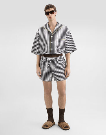 Dolce & Gabbana Striped poplin shirt Multicolor G5OL5TFR52G