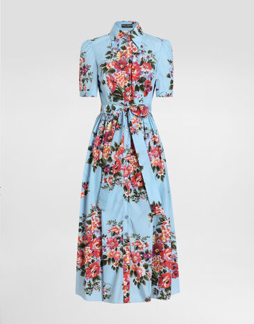Dolce & Gabbana 衬衫式连衣裙 府绸 花束印花 Multicolor F6JFNTHS5UU