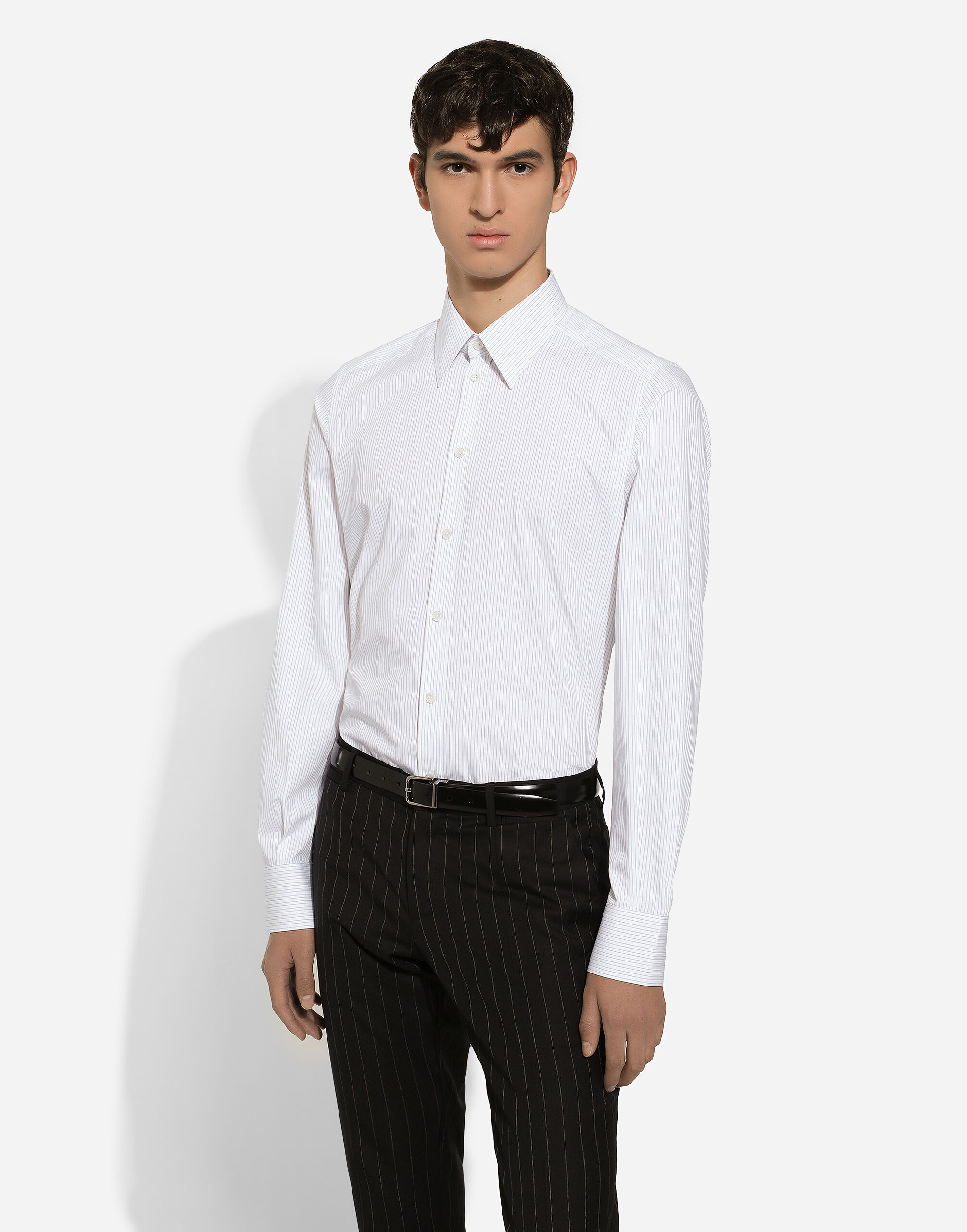 【正規品質保証】 for White in shirt Martini-fit Cotton Men US Dolce&Gabbana® | トップス