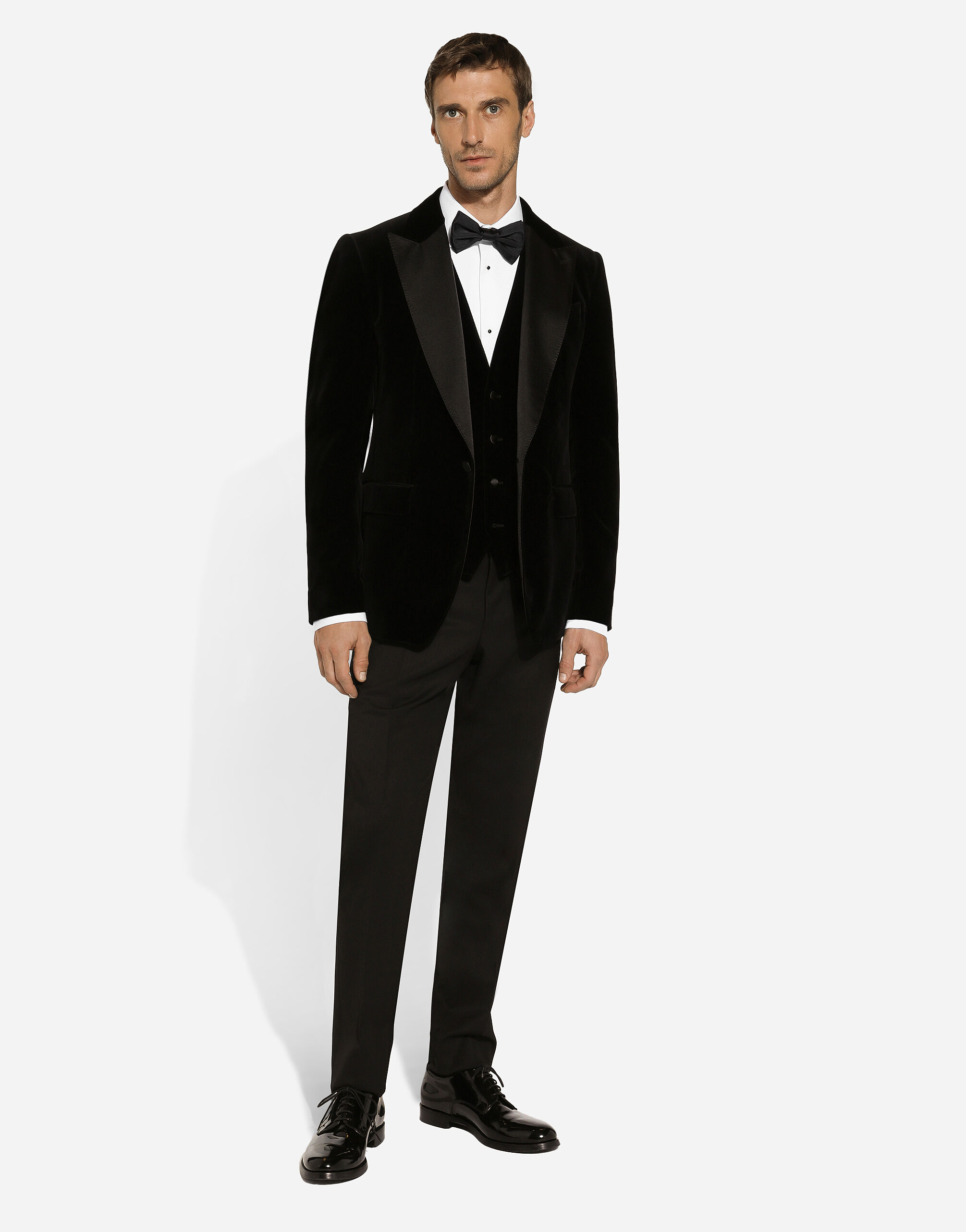 Velvet tuxedo jacket in Black for Men Dolce Gabbana