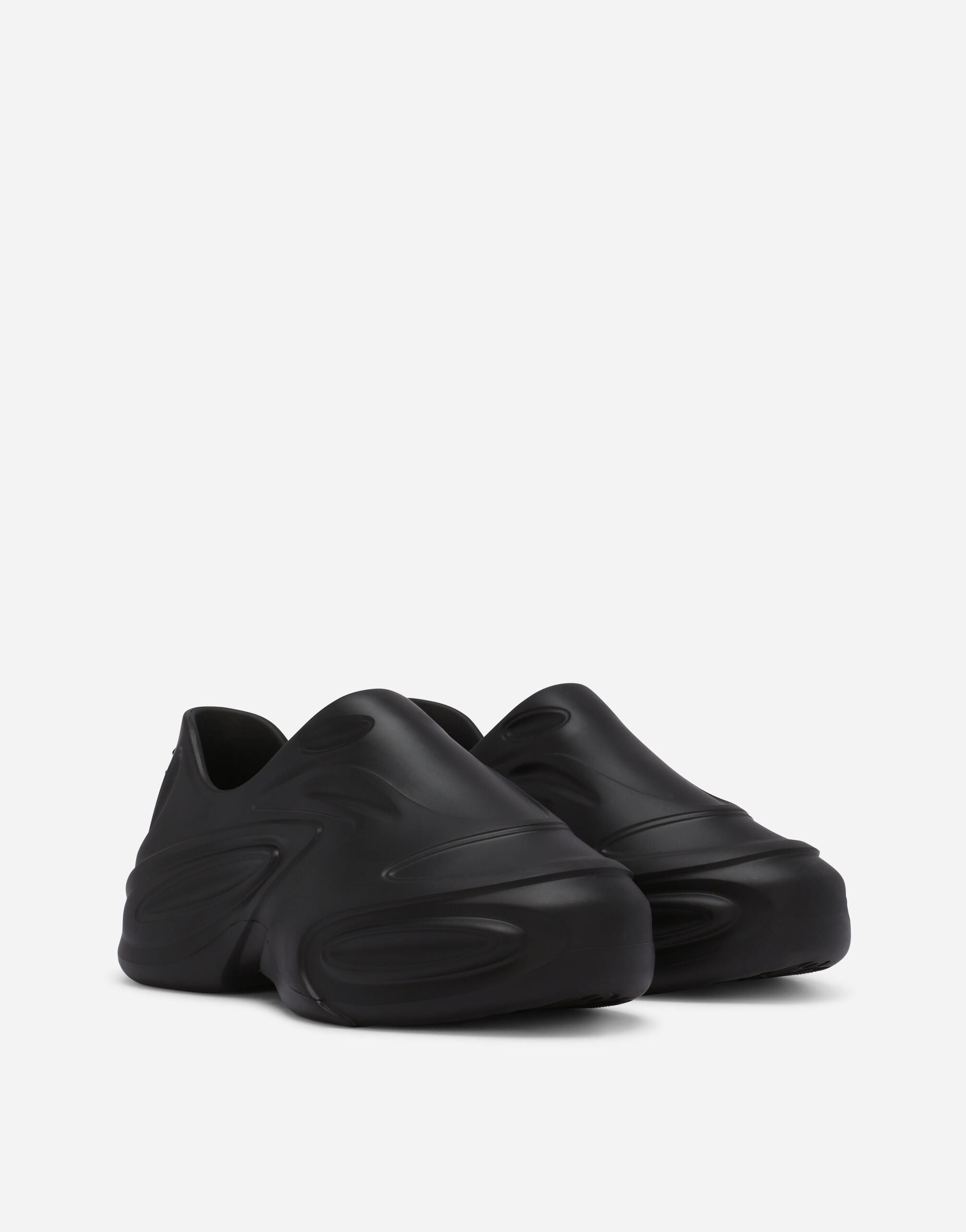 チ*ン様 Dolce & Gabbana ブラックレザーシューズ Rubber Toy sneakers in Black for Men | Dolce&Gabbana® US